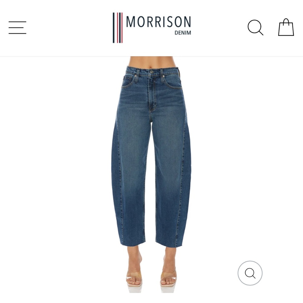 Morrison The Duchess wide leg barrel jeans - high rise -28